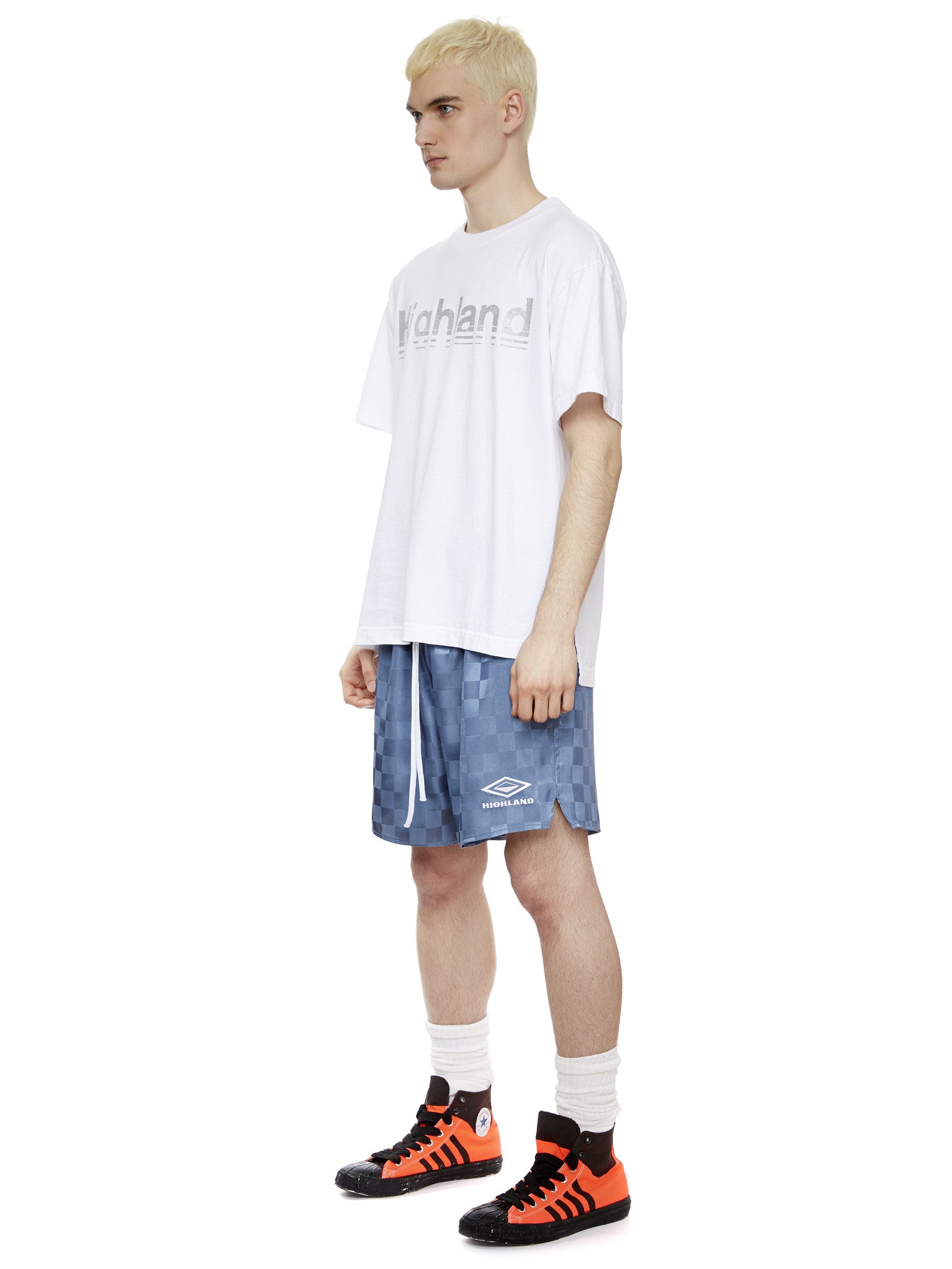 S/S Logo T-Shirt in White/Silver