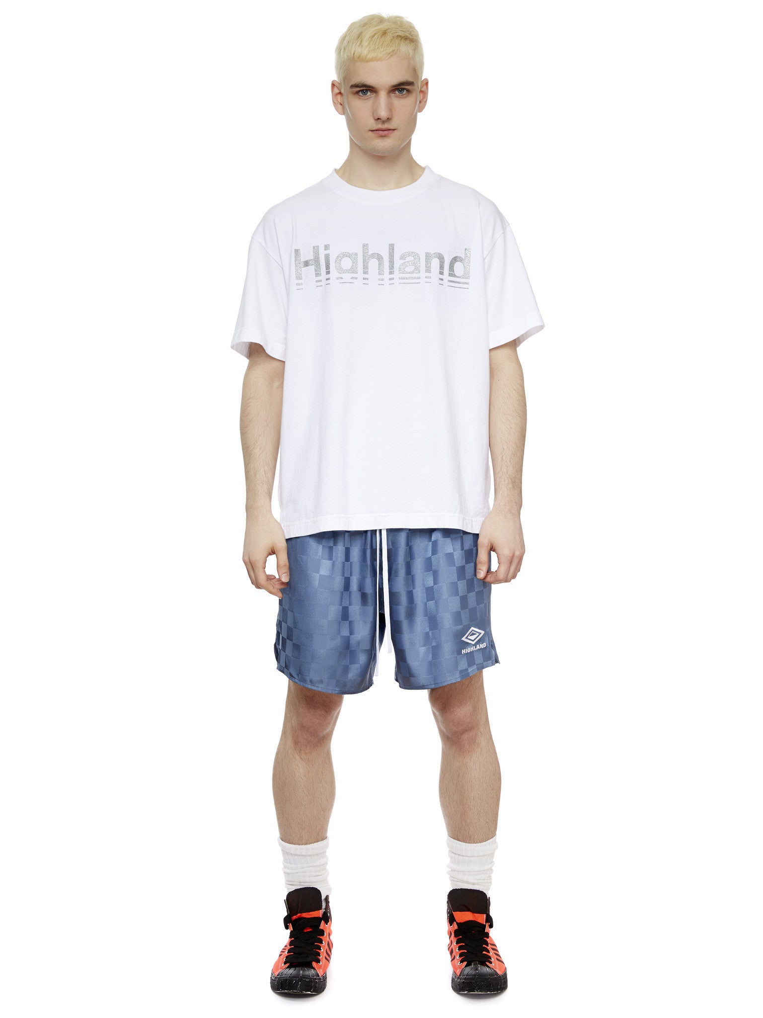S/S Logo T-Shirt in White/Silver
