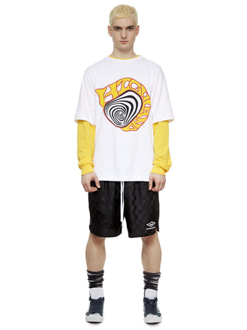 L/S Tour T-Shirt in White/Yellow